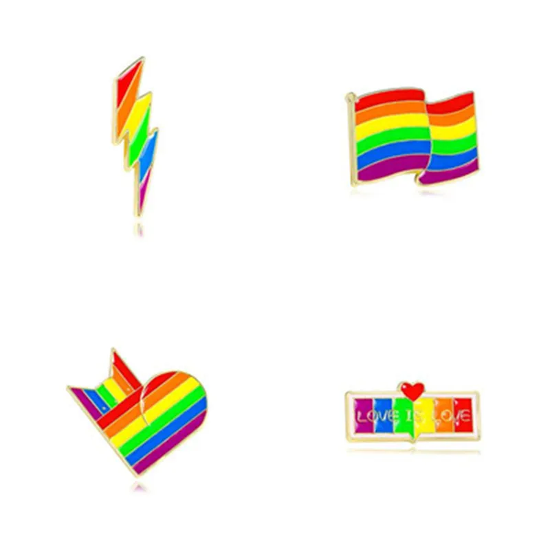 Cartoon Style Cute Streetwear Letter Rainbow Palm Alloy Stamping Stoving Varnish Plating Unisex Cartoon Pinback Badge Brooches Collar Pin display picture 22