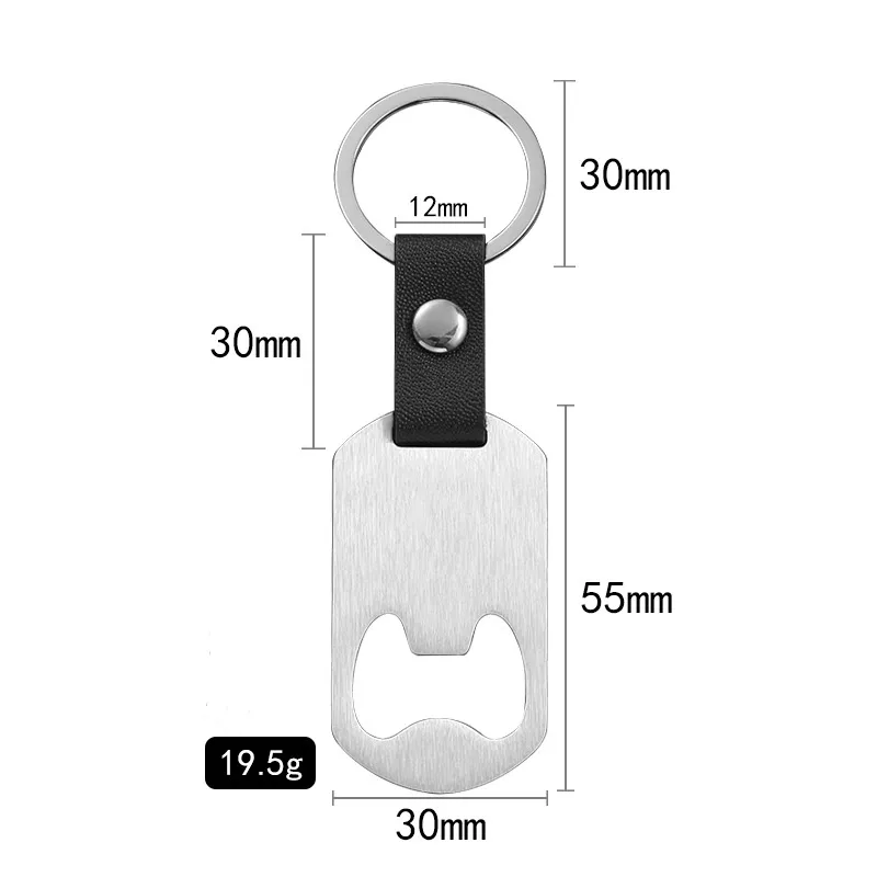 Metallic Leather Keychain   Father's Day Family Commemorative Holiday Gift Engraving Keychain display picture 1