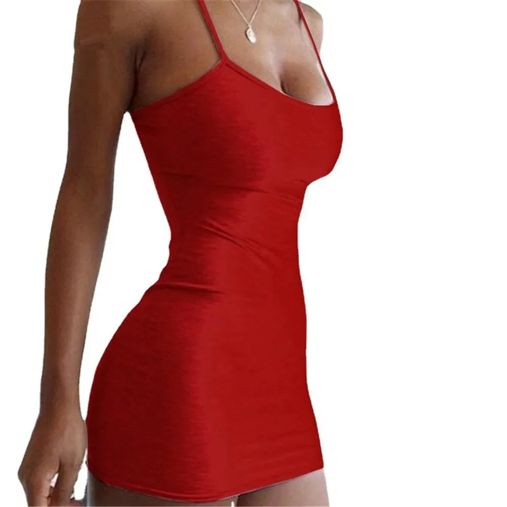 Foreign Trade Spring And Summer Women's Tight Dress  Nightclub Hip Dress Sexy Slip Dress Outdoor Beach Dress display picture 6