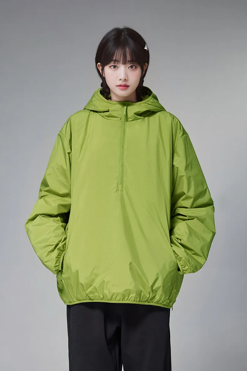 ABS Men's | DuPont Three-proof Down Jacket  Fall/Winter New Half Zipper Light 90 Velvet Hooded Down Jacket display picture 12