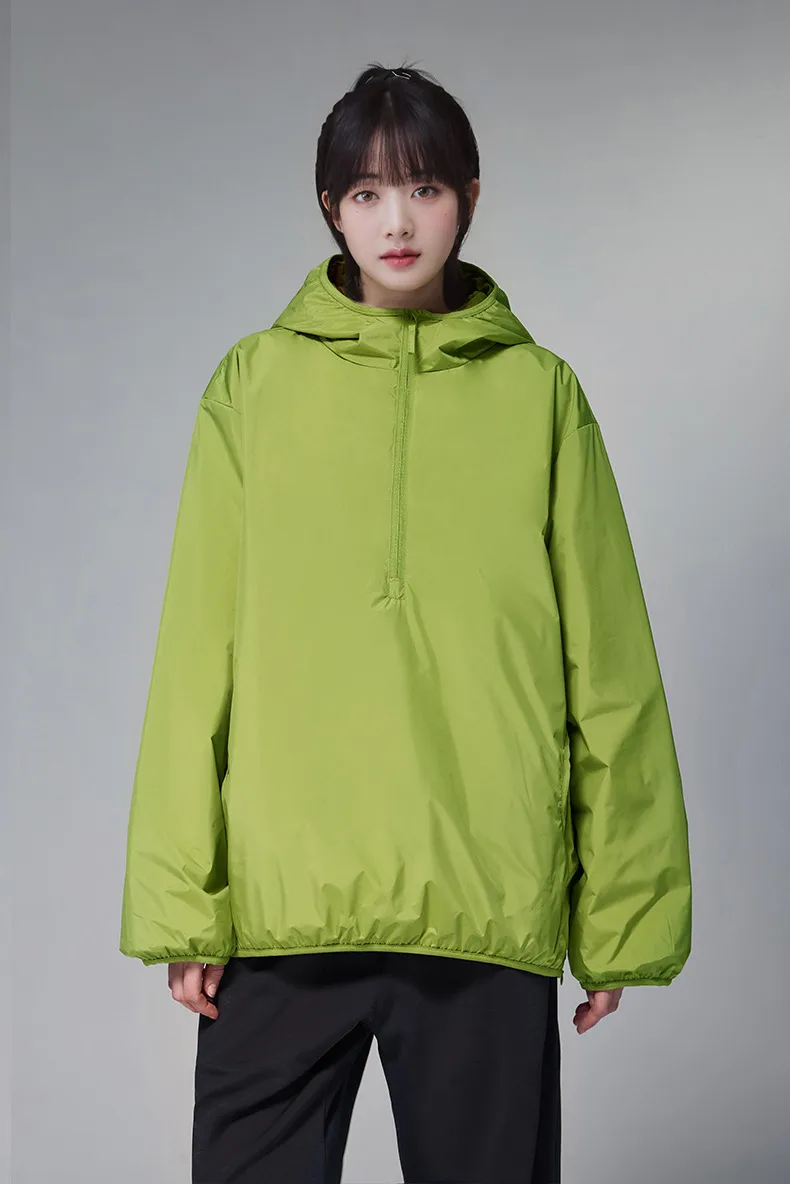 ABS Men's | DuPont Three-proof Down Jacket  Fall/Winter New Half Zipper Light 90 Velvet Hooded Down Jacket display picture 13