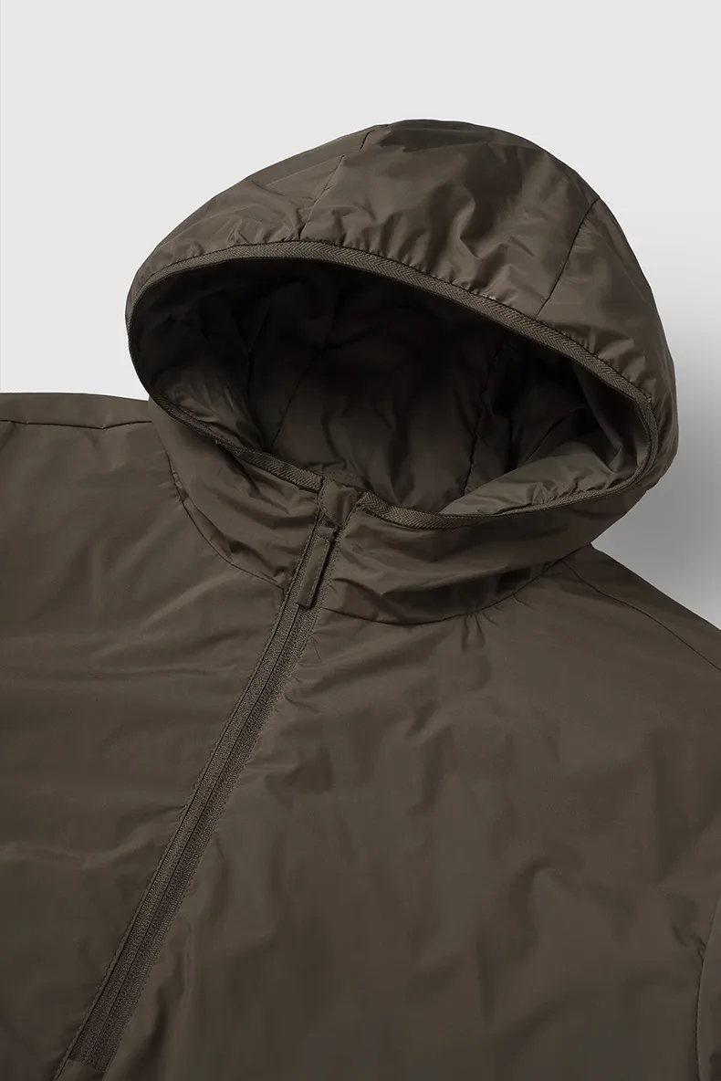 ABS Men's | DuPont Three-proof Down Jacket  Fall/Winter New Half Zipper Light 90 Velvet Hooded Down Jacket display picture 22