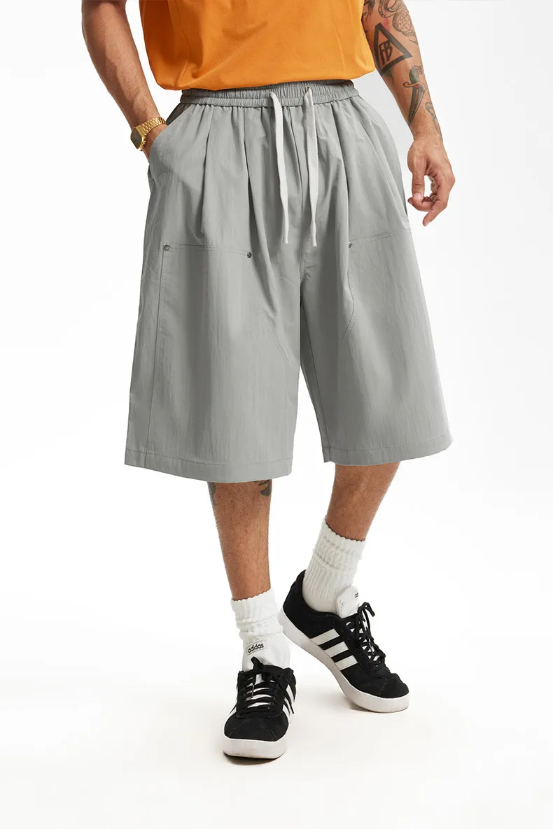 Jiezhan Men's Wear | Six-point Logging Crane Pants  Spring And Summer New Fashion Brand Nail Break Loose Casual Men's Shorts display picture 9