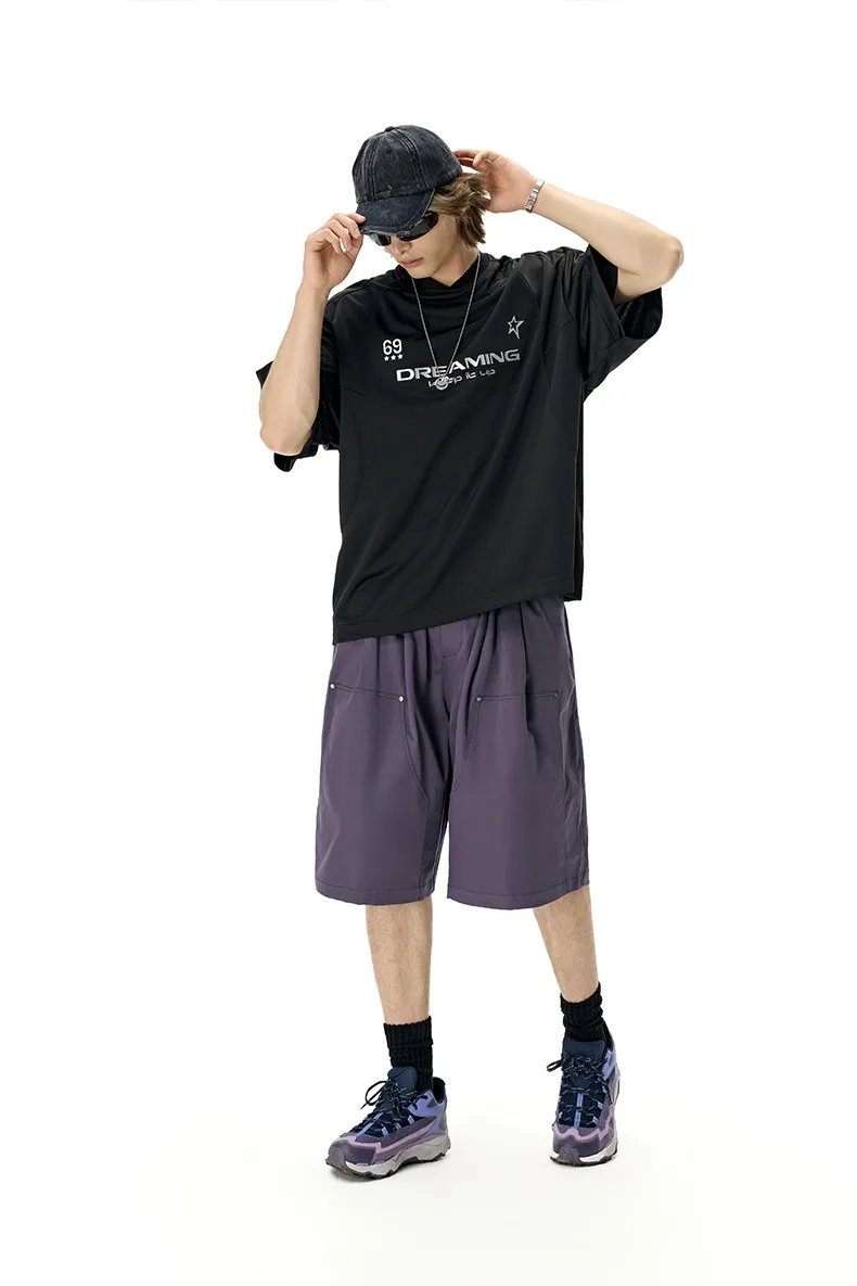 Jiezhan Men's Wear | Six-point Logging Crane Pants  Spring And Summer New Fashion Brand Nail Break Loose Casual Men's Shorts display picture 10