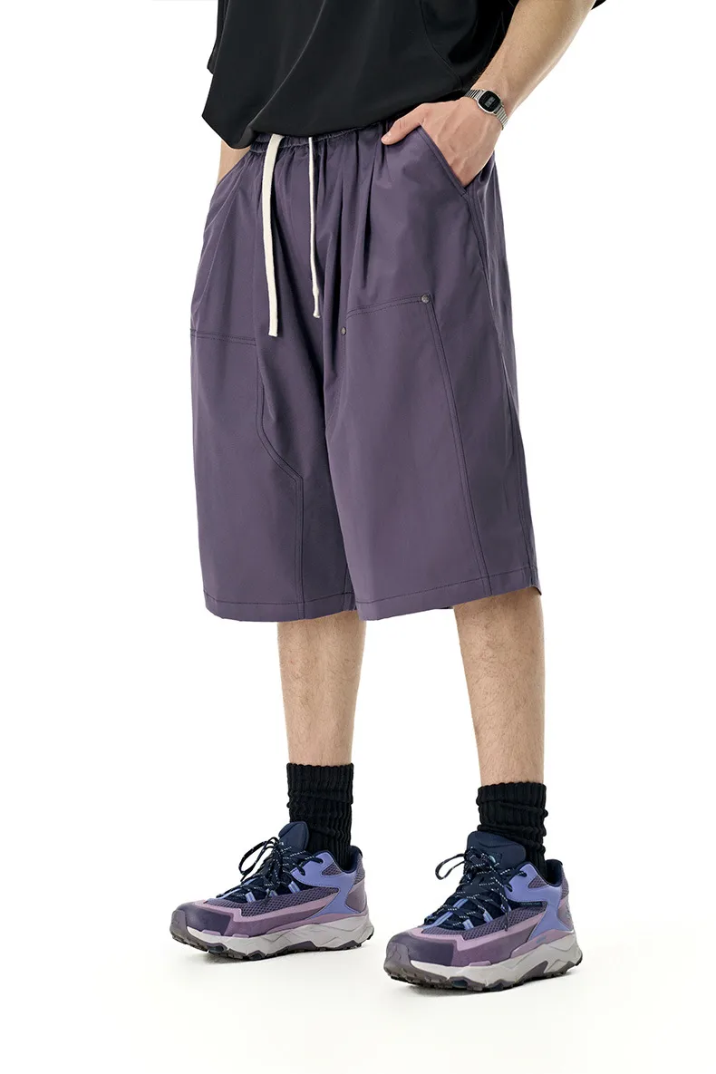 Jiezhan Men's Wear | Six-point Logging Crane Pants  Spring And Summer New Fashion Brand Nail Break Loose Casual Men's Shorts display picture 12