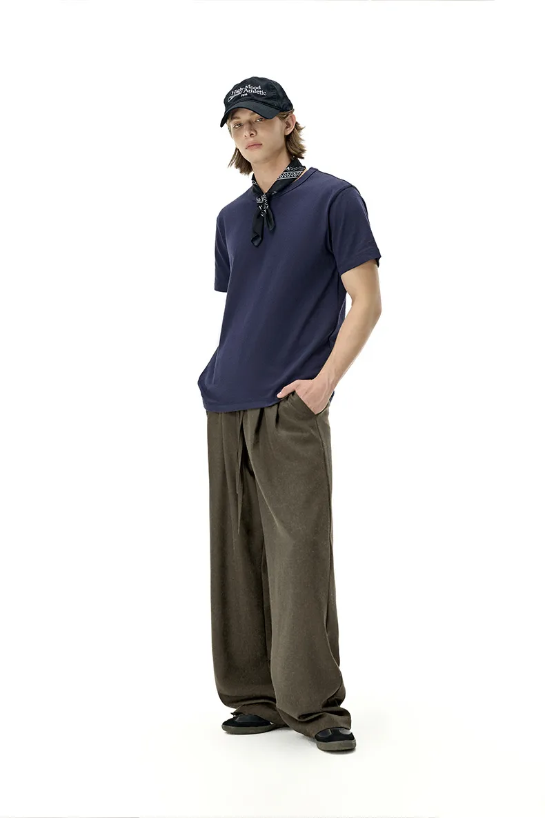 Jiezhan Men's Wear | Linen Old Money Straight Leg Pants  Spring And Summer New Fashion Brand Casual Loose Solid Color Men's Pants display picture 8