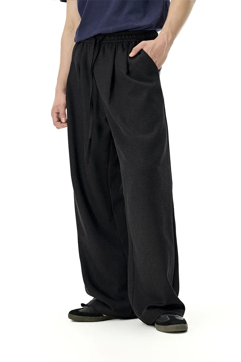 Jiezhan Men's Wear | Linen Old Money Straight Leg Pants  Spring And Summer New Fashion Brand Casual Loose Solid Color Men's Pants display picture 14