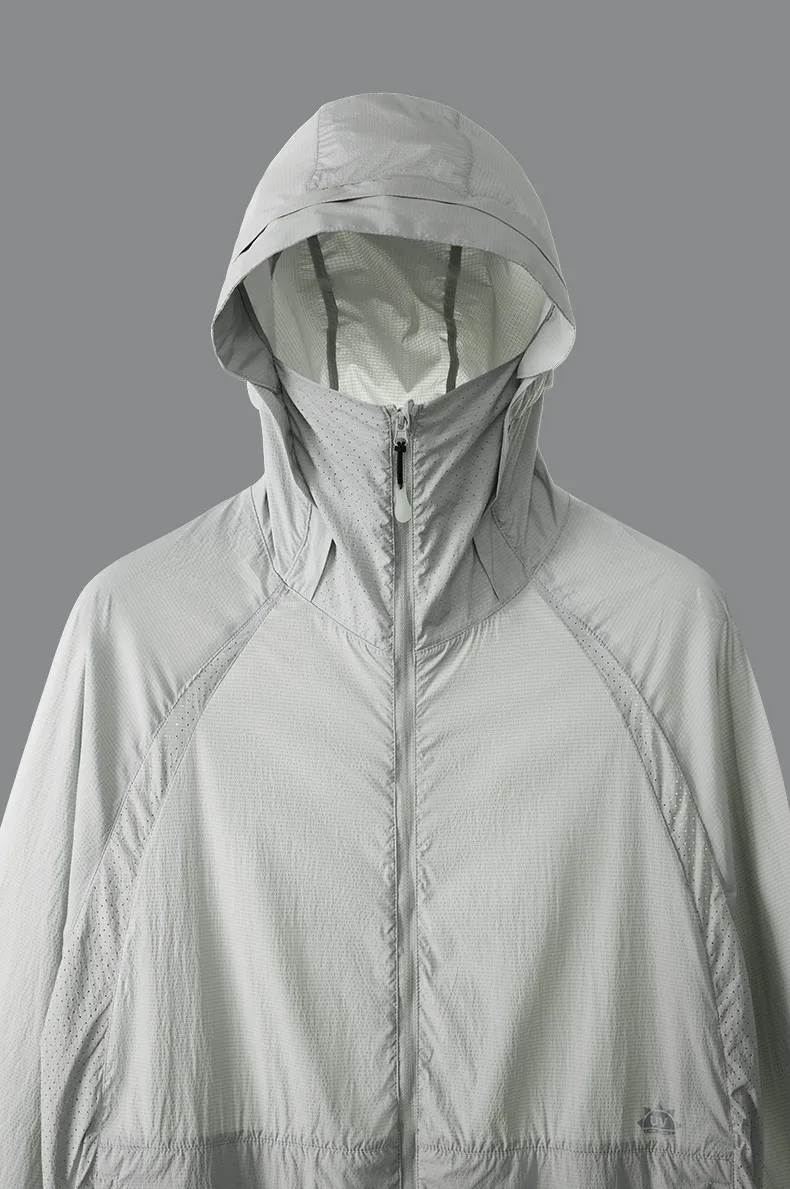 Jie Zhan Men's Wear | UPF100 Light Original Yarn Sunscreen Clothing  Spring/Summer New Outdoor Sunscreen Clothing Hooded Coat display picture 16