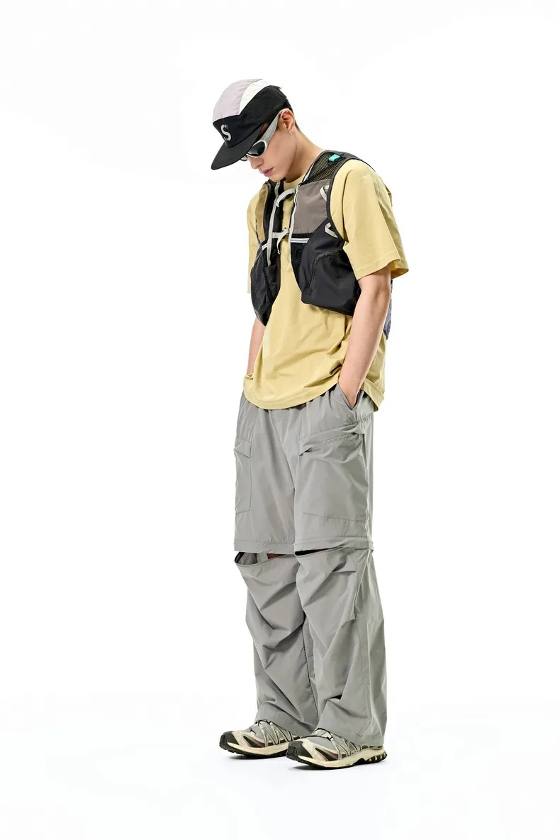 Jiezhan Men's Wear | COOLMAX Detachable Pants 25 Spring And Summer New Outdoor Upf50 Sunscreen Workwear Long Shorts display picture 3