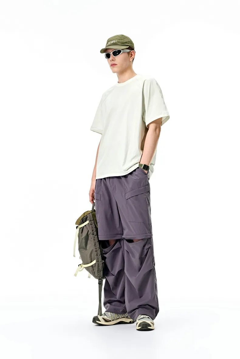 Jiezhan Men's Wear | COOLMAX Detachable Pants 25 Spring And Summer New Outdoor Upf50 Sunscreen Workwear Long Shorts display picture 6