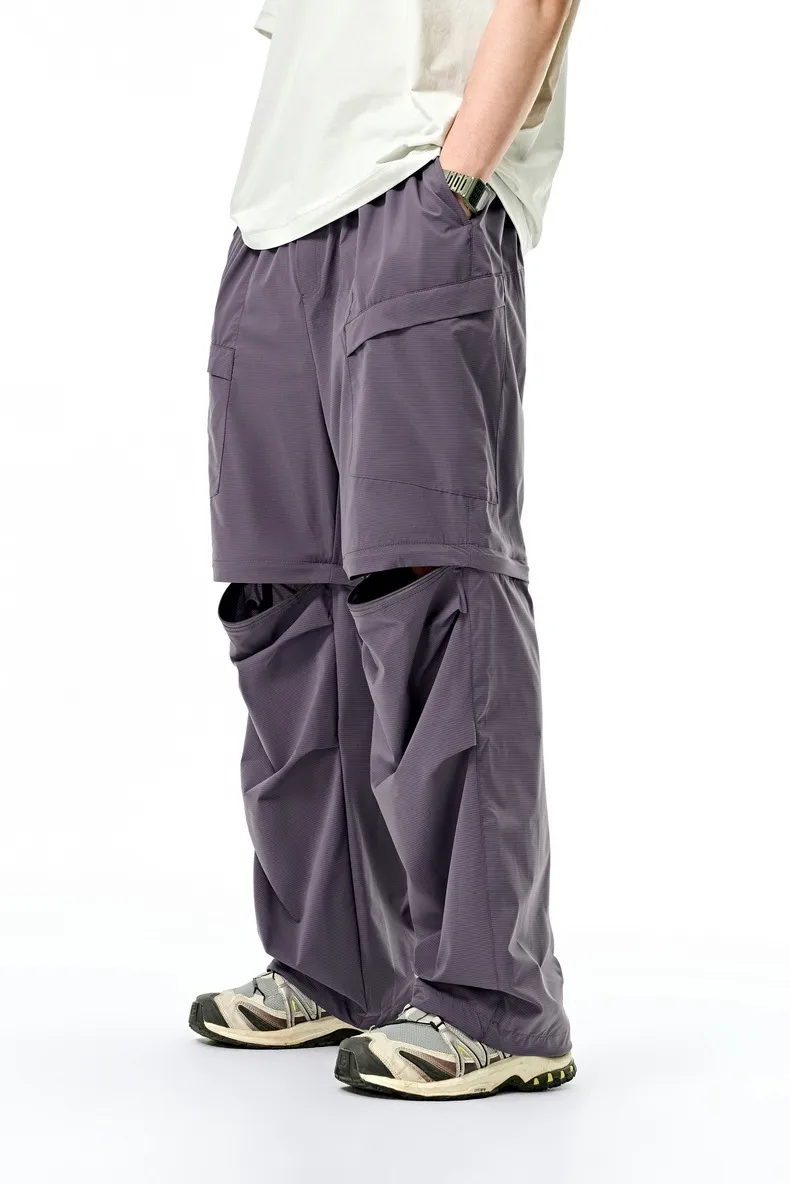 Jiezhan Men's Wear | COOLMAX Detachable Pants 25 Spring And Summer New Outdoor Upf50 Sunscreen Workwear Long Shorts display picture 8