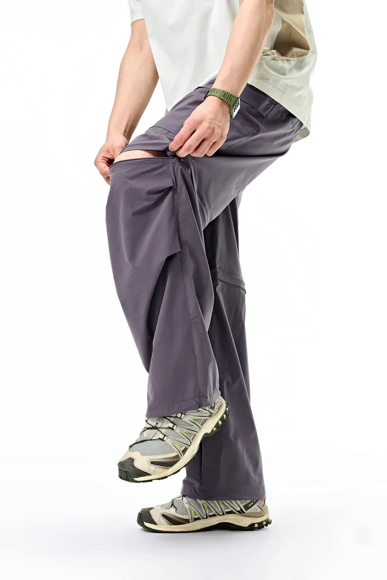 Jiezhan Men's Wear | COOLMAX Detachable Pants 25 Spring And Summer New Outdoor Upf50 Sunscreen Workwear Long Shorts display picture 9