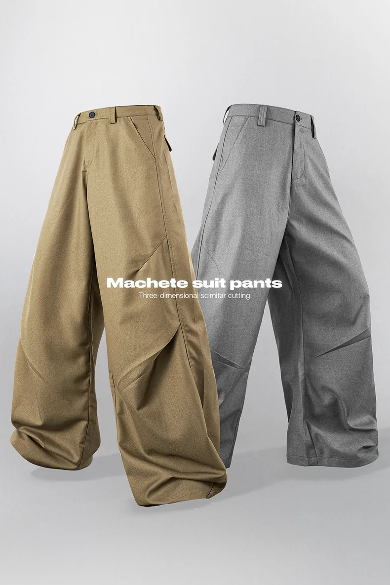 Jie Zhan Men's Wear | Machete Dress Pants  Spring And Summer New American Cleanfit Street Workwear Casual Pants display picture 2