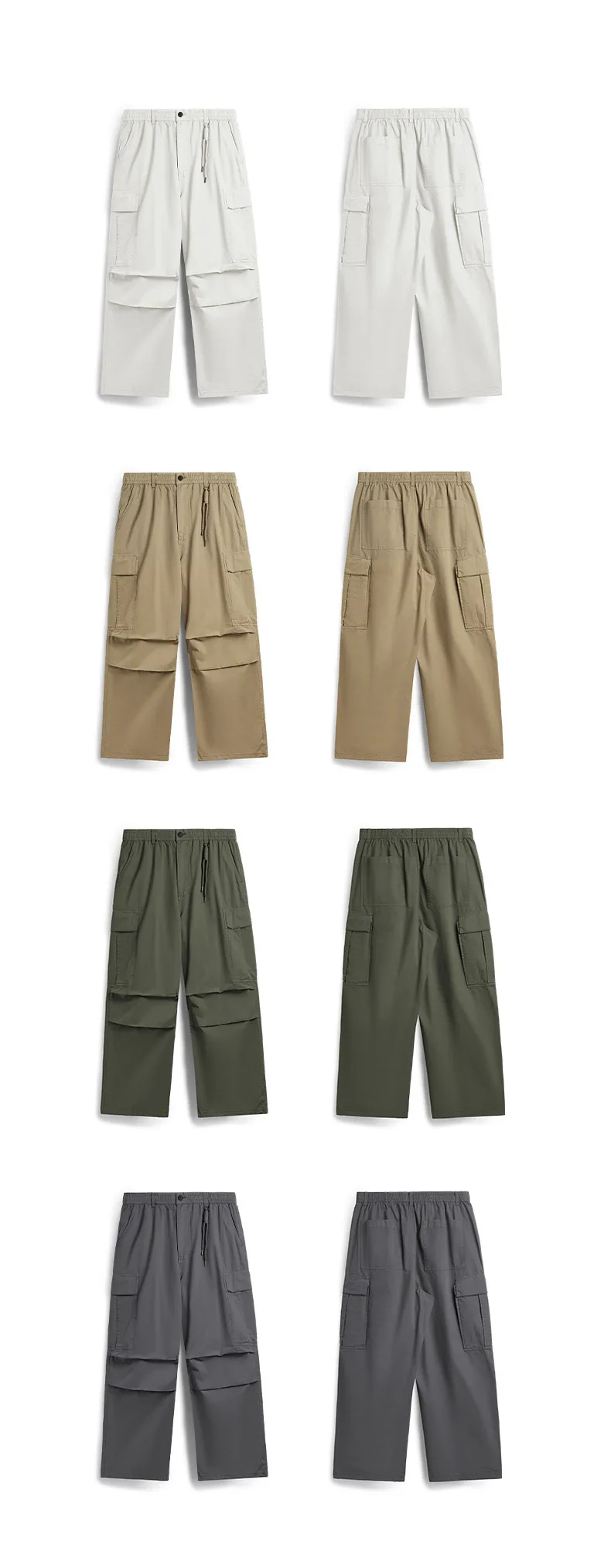 Jie Zhan Men's Wear | Regarments Washed Wide Leg Crane Pants  Spring And Summer New Asut Dye Street Loose Leisure display picture 4