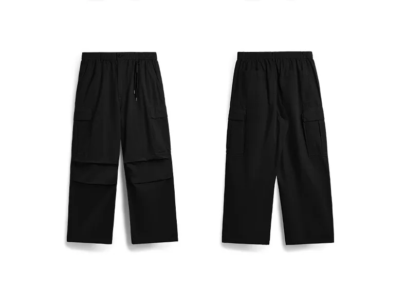 Jie Zhan Men's Wear | Regarments Washed Wide Leg Crane Pants  Spring And Summer New Asut Dye Street Loose Leisure display picture 5