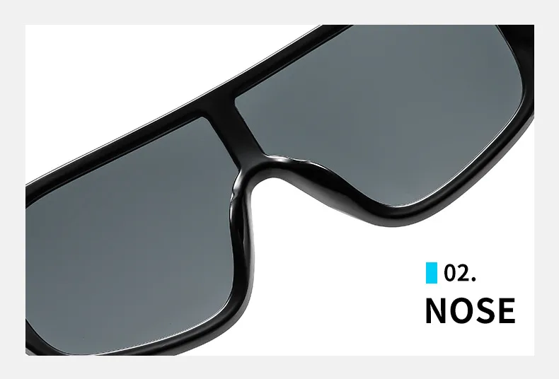 Basic Solid Color PC UV400 Protection Tinted Lenses Oval Frame Square Full Frame Glasses display picture 6