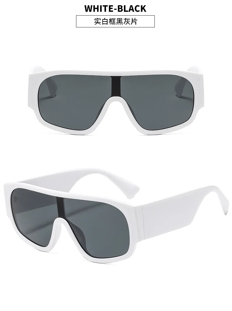 Basic Solid Color PC UV400 Protection Tinted Lenses Oval Frame Square Full Frame Glasses display picture 10