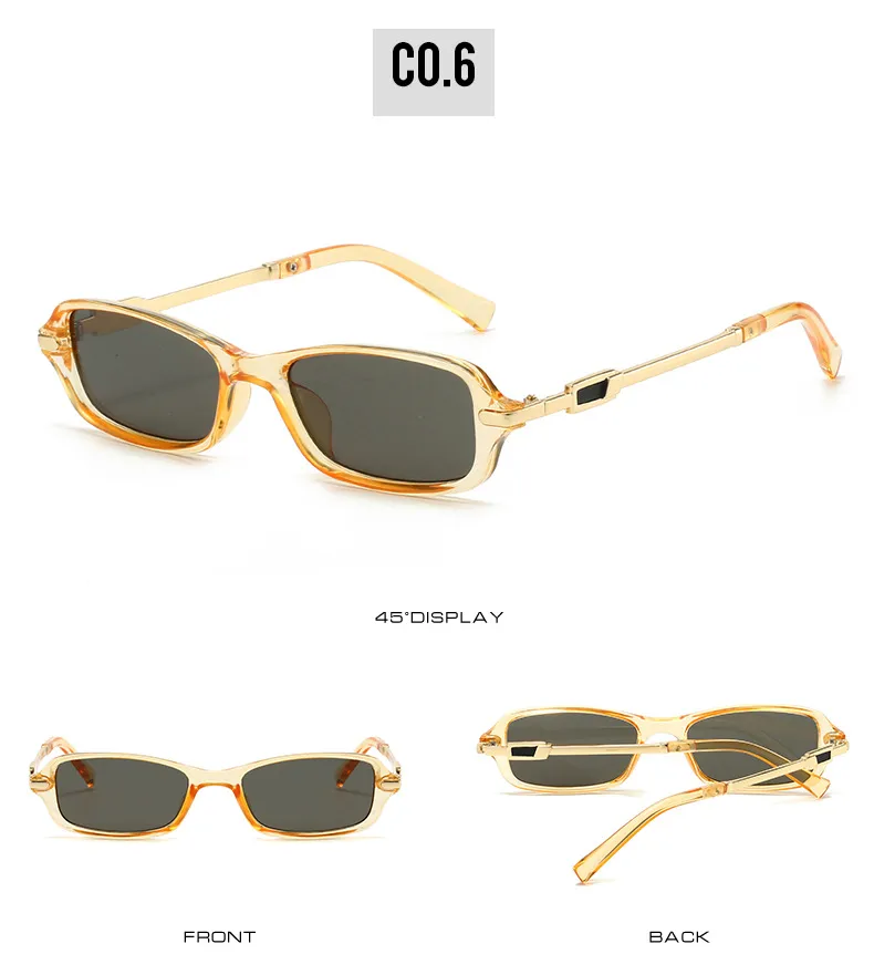 Modern Style Solid Color PC UV400 Protection Tinted Lenses Oval Frame Square Full Frame Glasses display picture 12