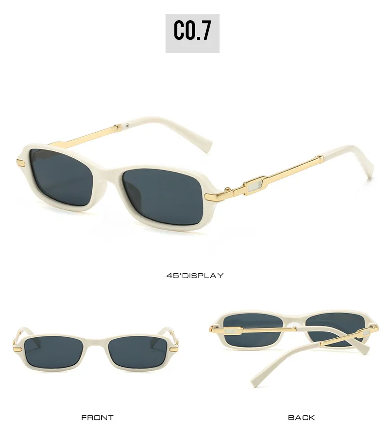 Modern Style Solid Color PC UV400 Protection Tinted Lenses Oval Frame Square Full Frame Glasses display picture 13