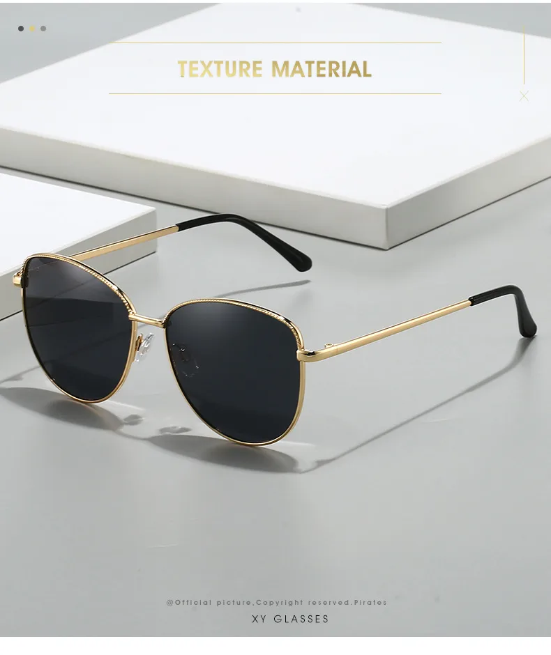 Elegant Basic Lady Solid Color Tac UV400 Protection Oval Frame Full Frame Glasses display picture 2