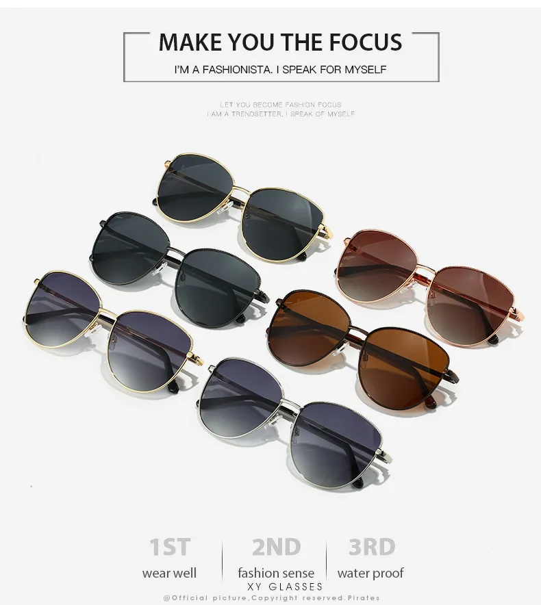 Elegant Basic Lady Solid Color Tac UV400 Protection Oval Frame Full Frame Glasses display picture 3