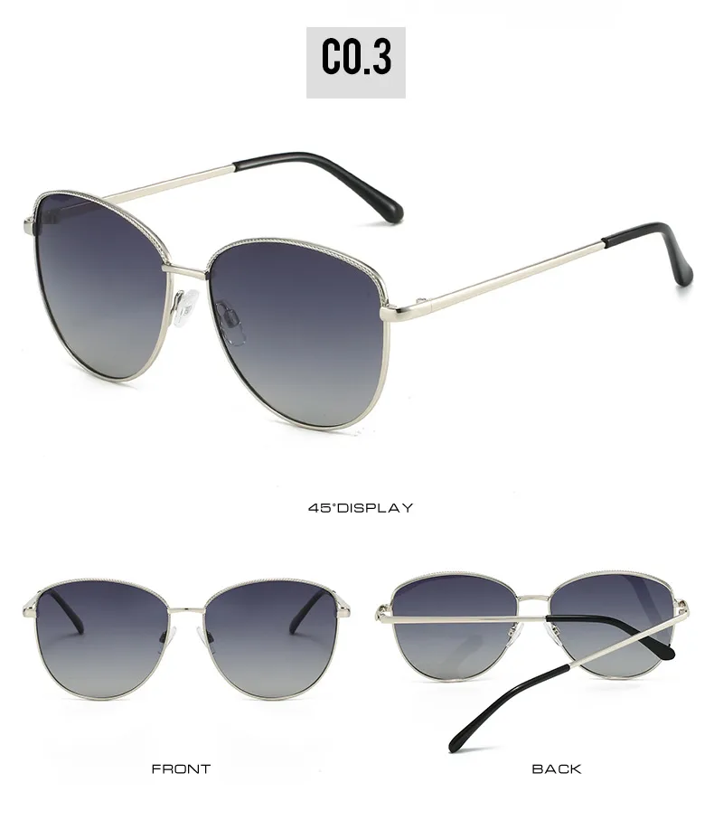Elegant Basic Lady Solid Color Tac UV400 Protection Oval Frame Full Frame Glasses display picture 9