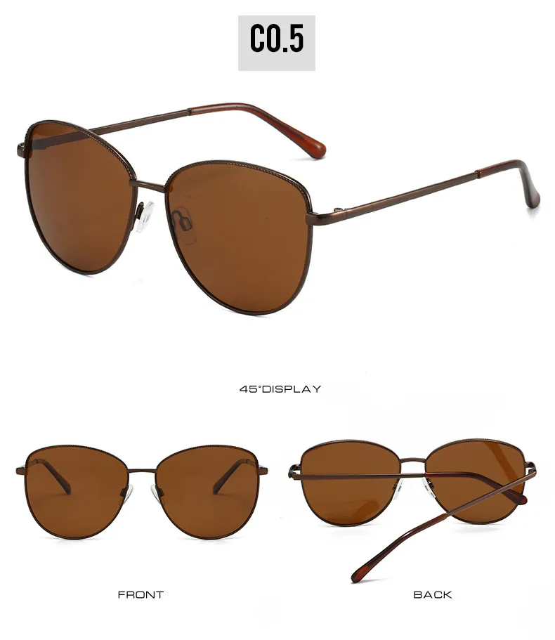 Elegant Basic Lady Solid Color Tac UV400 Protection Oval Frame Full Frame Glasses display picture 11