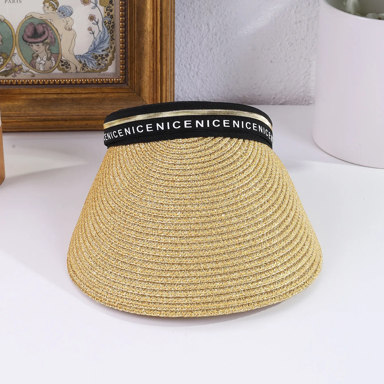 Women's Casual Sport Style Letter Wide Eaves Sun Hat display picture 3