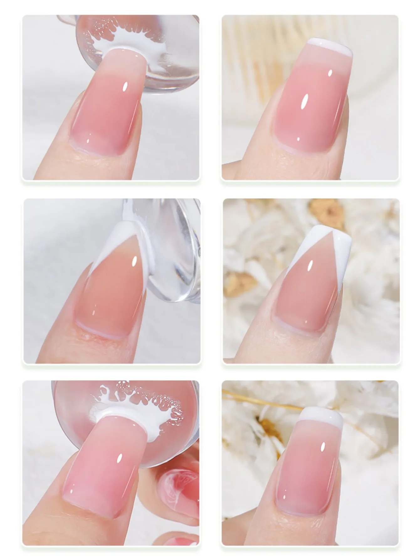 Elegant Lady Transparent Silica Gel Nail Tools display picture 1