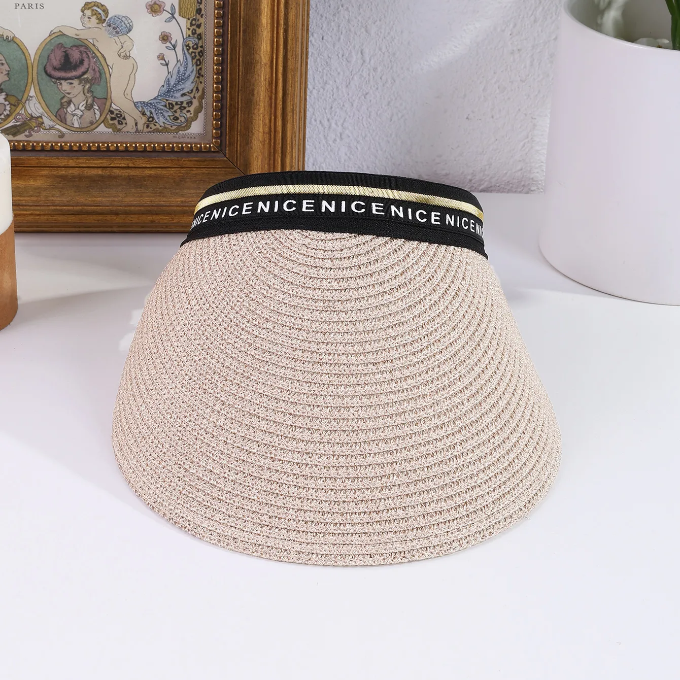 Women's Casual Sport Style Letter Wide Eaves Sun Hat display picture 6