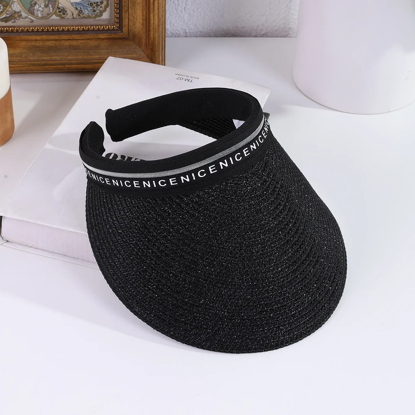 Women's Casual Sport Style Letter Wide Eaves Sun Hat display picture 1