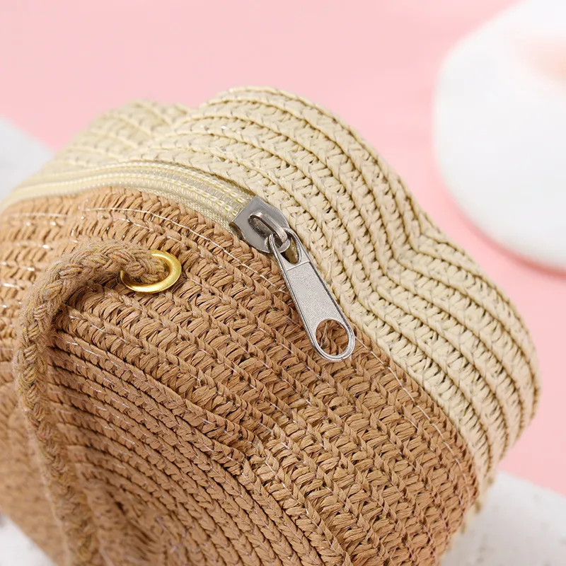 Summer Travel Straw Bag Flower Woven Bag Women's  New Children's Cute Straw Beach Bag Crossbody Seaside display picture 18