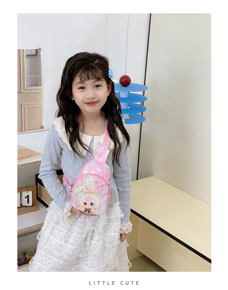 Children's Bag Fashion Cute Cartoon Chest Bag Mini Kindergarten Girls Lightweight Baby Crossbody Bag Backpack New display picture 1