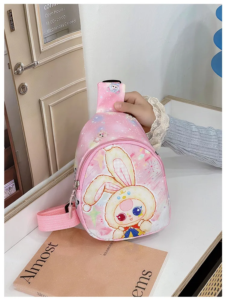 Children's Bag Fashion Cute Cartoon Chest Bag Mini Kindergarten Girls Lightweight Baby Crossbody Bag Backpack New display picture 4