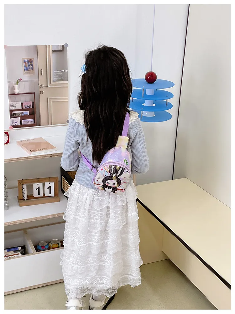 Children's Bag Fashion Cute Cartoon Chest Bag Mini Kindergarten Girls Lightweight Baby Crossbody Bag Backpack New display picture 8
