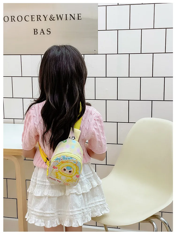 Children's Bag Fashion Cute Cartoon Chest Bag Mini Kindergarten Girls Lightweight Baby Crossbody Bag Backpack New display picture 11
