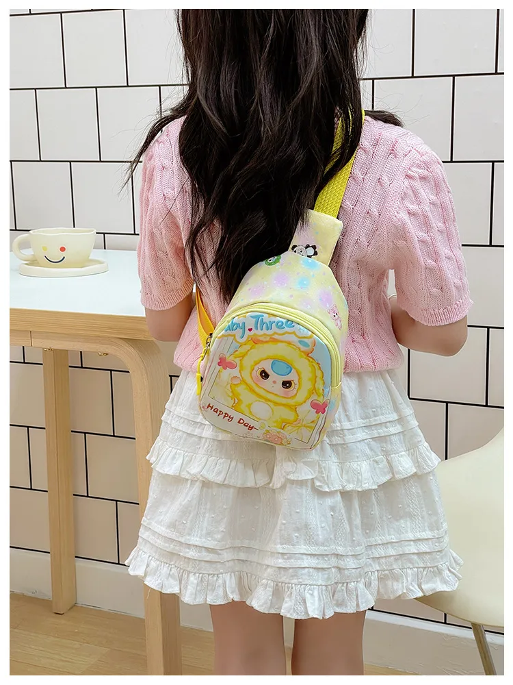 Children's Bag Fashion Cute Cartoon Chest Bag Mini Kindergarten Girls Lightweight Baby Crossbody Bag Backpack New display picture 12
