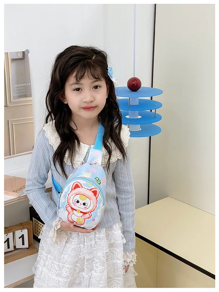 Children's Bag Fashion Cute Cartoon Chest Bag Mini Kindergarten Girls Lightweight Baby Crossbody Bag Backpack New display picture 13