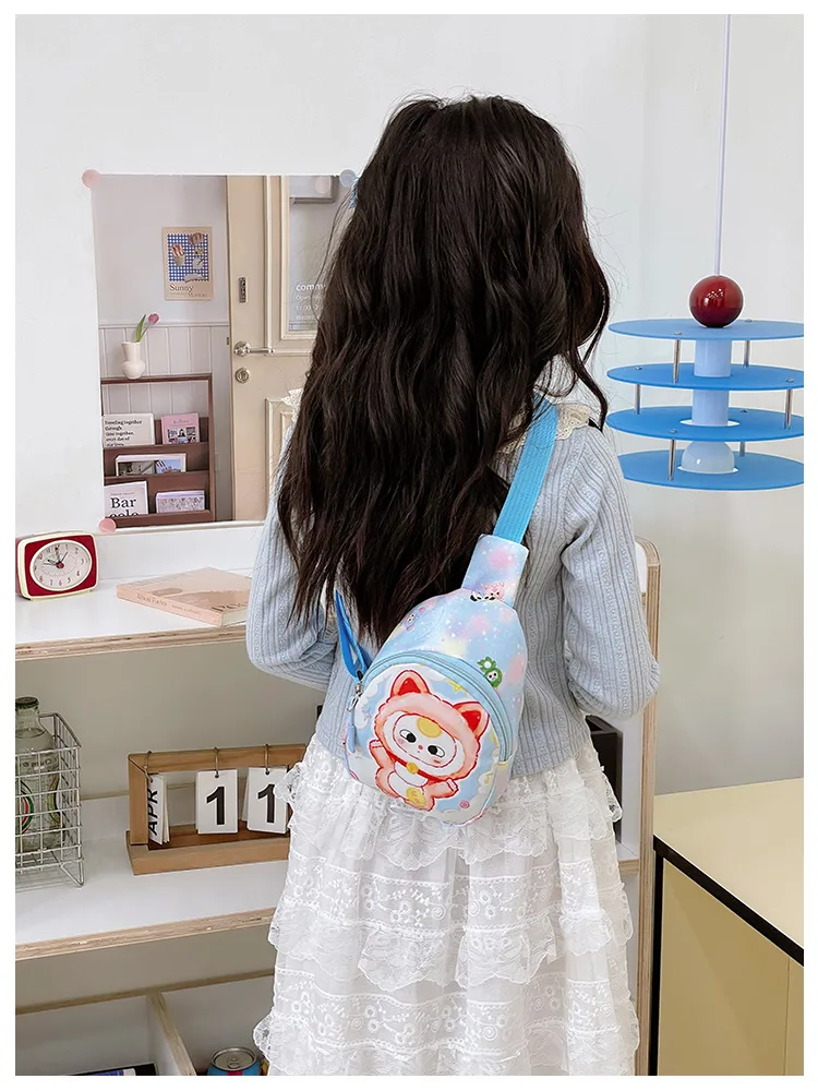 Children's Bag Fashion Cute Cartoon Chest Bag Mini Kindergarten Girls Lightweight Baby Crossbody Bag Backpack New display picture 16