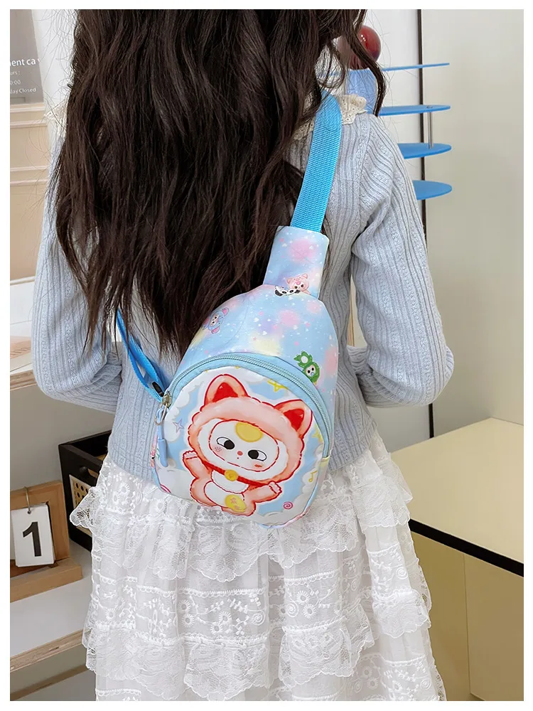 Children's Bag Fashion Cute Cartoon Chest Bag Mini Kindergarten Girls Lightweight Baby Crossbody Bag Backpack New display picture 17