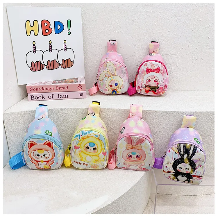 Children's Bag Fashion Cute Cartoon Chest Bag Mini Kindergarten Girls Lightweight Baby Crossbody Bag Backpack New display picture 19