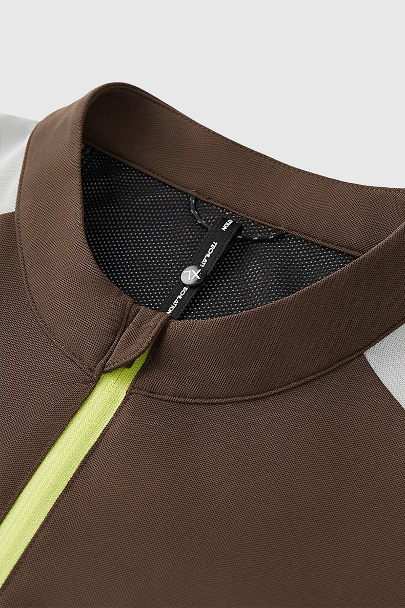 Jie Zhan Women's Wear | Riding Zipper T-shirt  Spring And Summer New Cool Pearl Outdoor Sports Contrast Color Cut Short Sleeve display picture 22