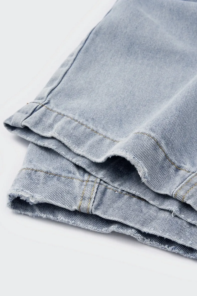 Jie Zhan Men's Wear | Profile Wash Denim Scimitar Pants 25 Spring And Summer New American Street Baggy Sickle Wide Leg Pants display picture 13