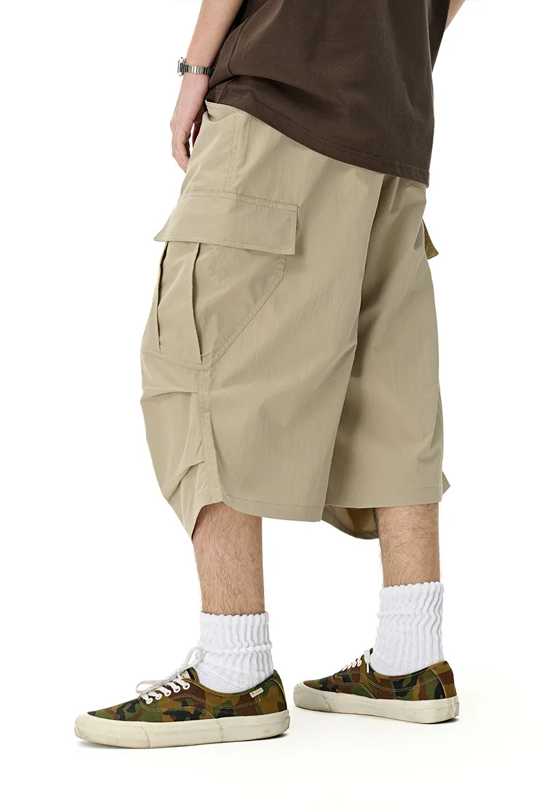 Jiezhan Men's Wear | Workwear Pocket Capri Pants  Spring And Summer New Fashion Brand New American Casual Pants Men display picture 11