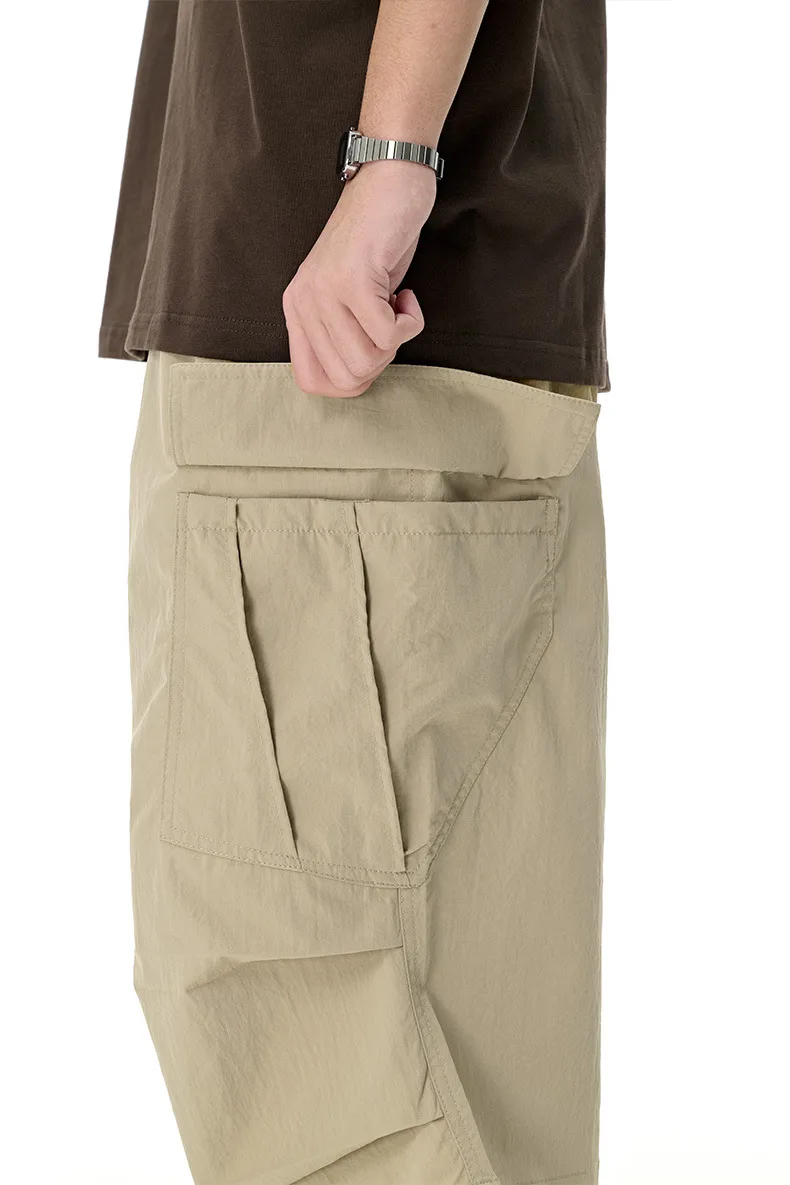 Jiezhan Men's Wear | Workwear Pocket Capri Pants  Spring And Summer New Fashion Brand New American Casual Pants Men display picture 12