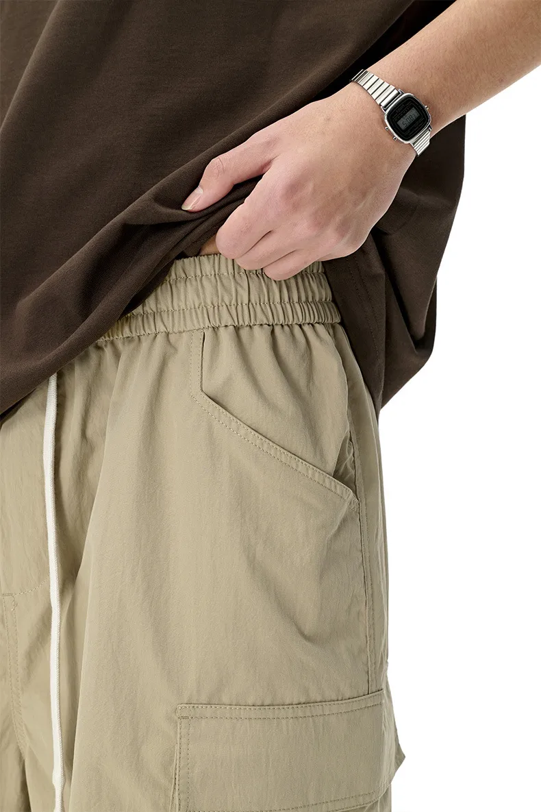 Jiezhan Men's Wear | Workwear Pocket Capri Pants  Spring And Summer New Fashion Brand New American Casual Pants Men display picture 13