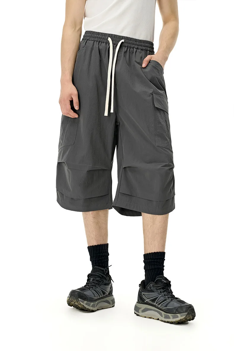 Jiezhan Men's Wear | Workwear Pocket Capri Pants  Spring And Summer New Fashion Brand New American Casual Pants Men display picture 15