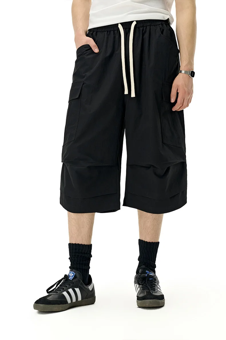 Jiezhan Men's Wear | Workwear Pocket Capri Pants  Spring And Summer New Fashion Brand New American Casual Pants Men display picture 17