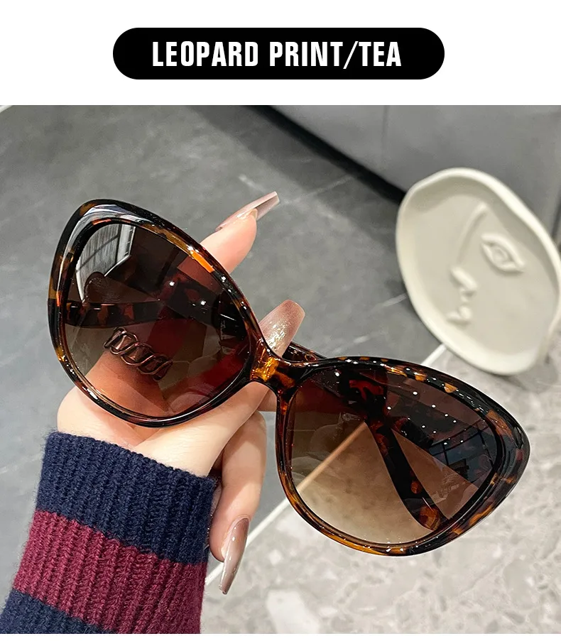 Retro Streetwear New Style Solid Color PC UV400 Protection Cat Eye Full Frame Glasses display picture 12