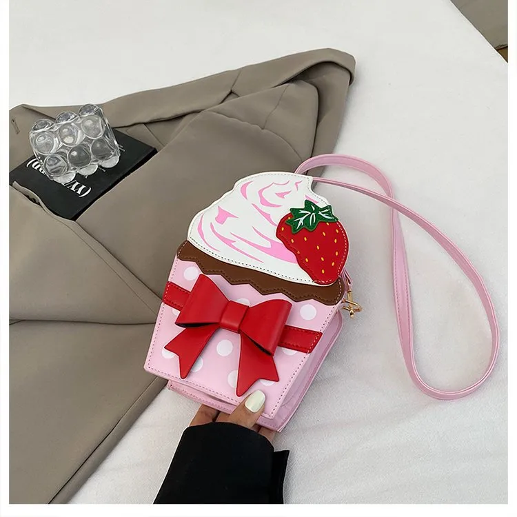 New Foreign Trade Bag Women's Distinctive Creative Strawberry Cake Chain Crossbody Bag Cute Bow Women's Bag display picture 38